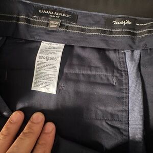 Blue Slim Fit Dress Pant